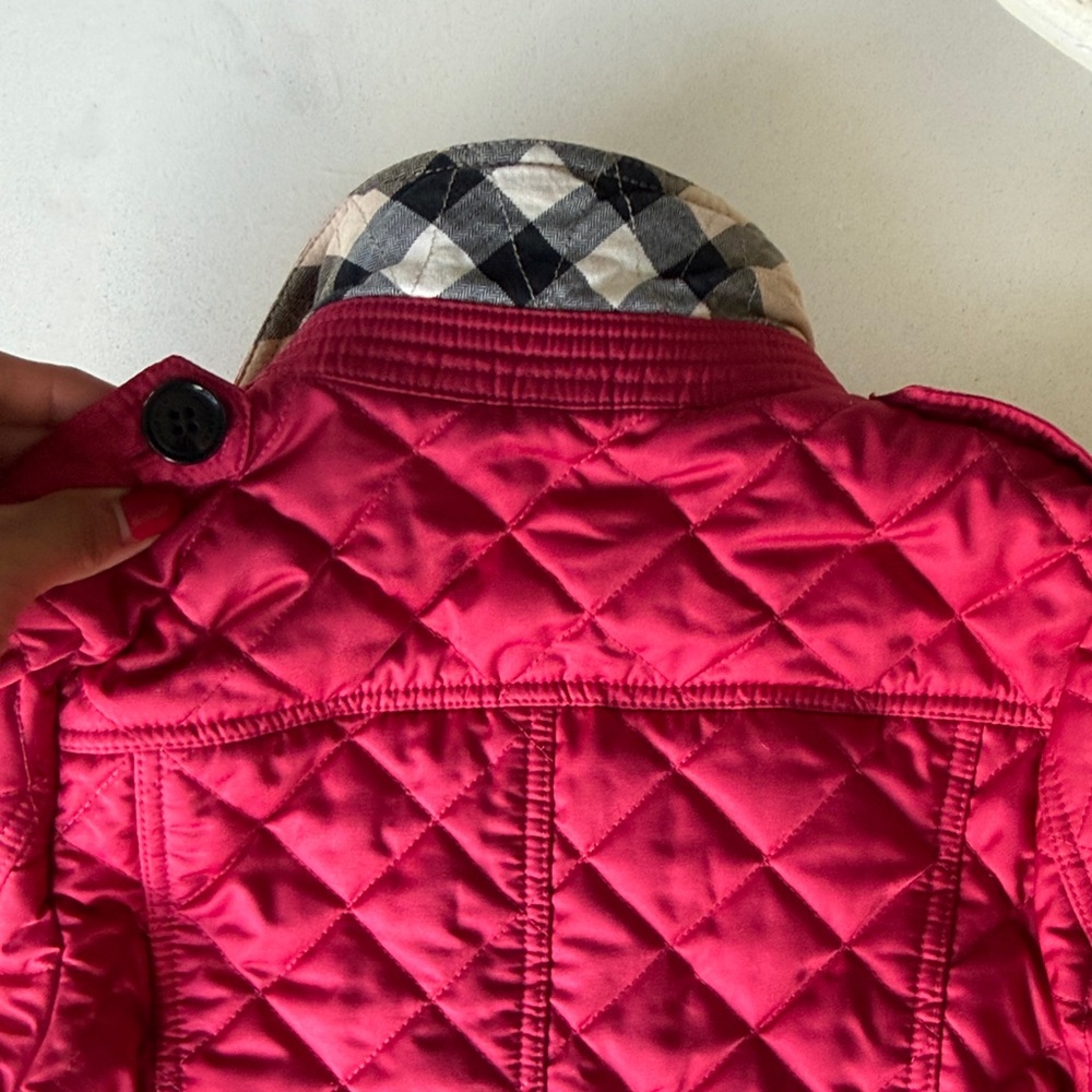 Burberry Kids Quilted Jacket - Vibrant Red - Picture 13 of 16